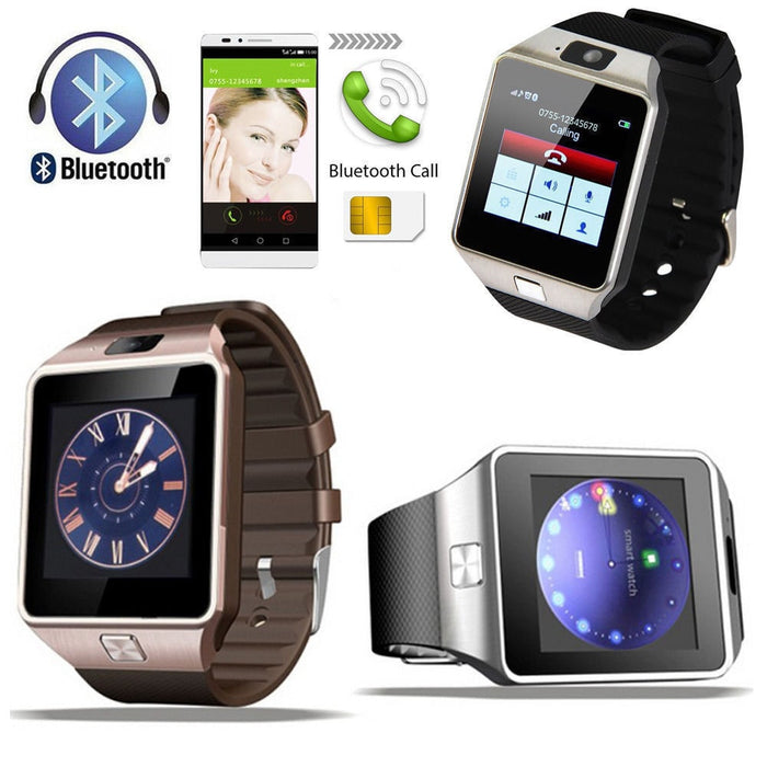 smartwatch dz09 for android samsung camera w/ bluetooth apple